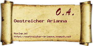 Oestreicher Arianna névjegykártya